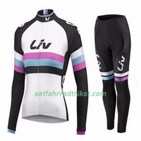 Radbekleidung Radtrikot Langarm + Lang Radhose 2015 CCC Liv Damen N002